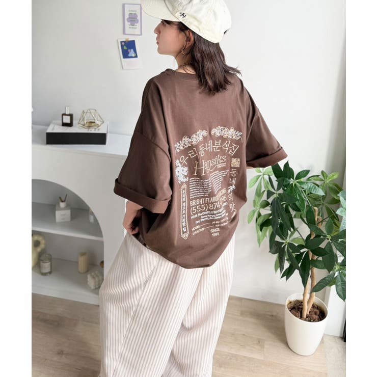 《JaVaジャバコラボ》綿100%快適素材◎バック刺繍が主役の一枚♪オーバーサイ… | Classical Elf  | 詳細画像30 