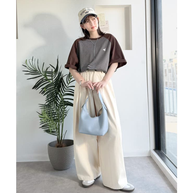 《JaVaジャバコラボ》お洒落迷子の救世主。綿100％胸刺繍ラグラン配色ボーダー… | Classical Elf  | 詳細画像30 
