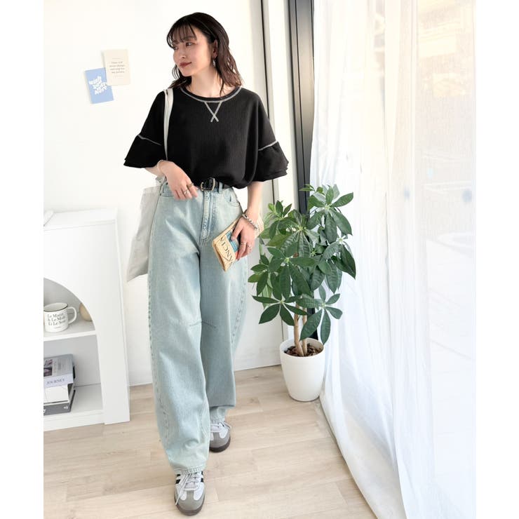 《JaVaジャバコラボ》甘さと着やすさの絶妙バランス。ワッフルダブルフリルトップ… | Classical Elf  | 詳細画像17 