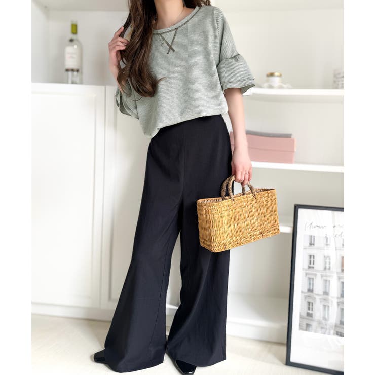 《JaVaジャバコラボ》甘さと着やすさの絶妙バランス。ワッフルダブルフリルトップ… | Classical Elf  | 詳細画像22 