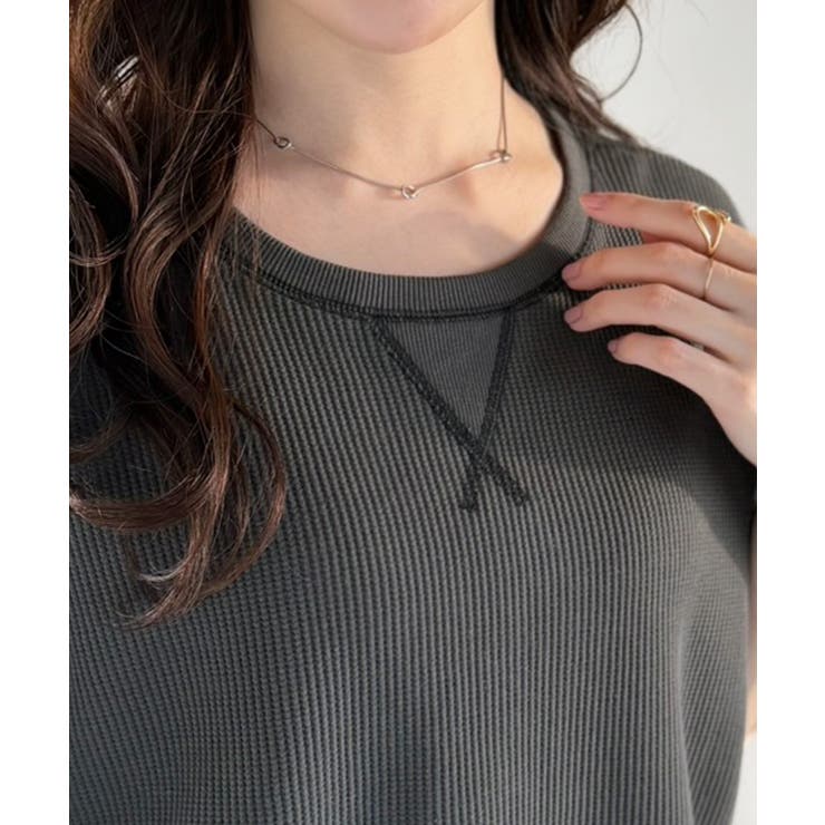 《JaVaジャバコラボ》甘さと着やすさの絶妙バランス。ワッフルダブルフリルトップ… | Classical Elf  | 詳細画像33 