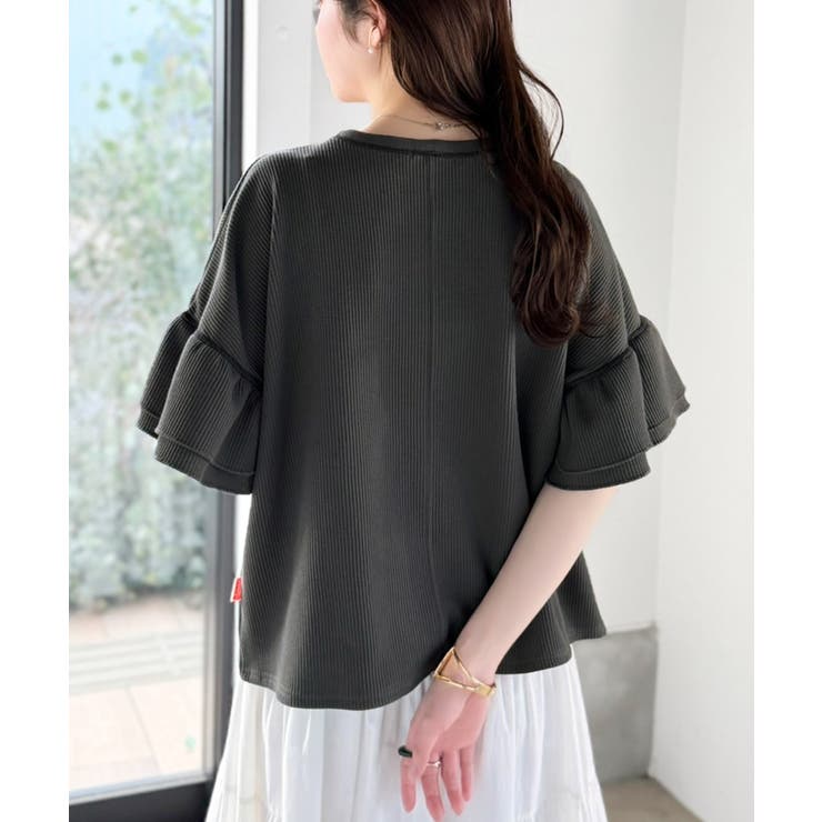 《JaVaジャバコラボ》甘さと着やすさの絶妙バランス。ワッフルダブルフリルトップ… | Classical Elf  | 詳細画像35 