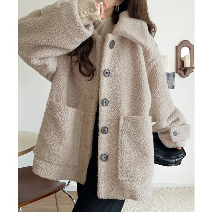 《JaVaジャバコラボ》纏う大人ボアが包み込む♪ボアショートブルゾン | Classical Elf  | 詳細画像7 