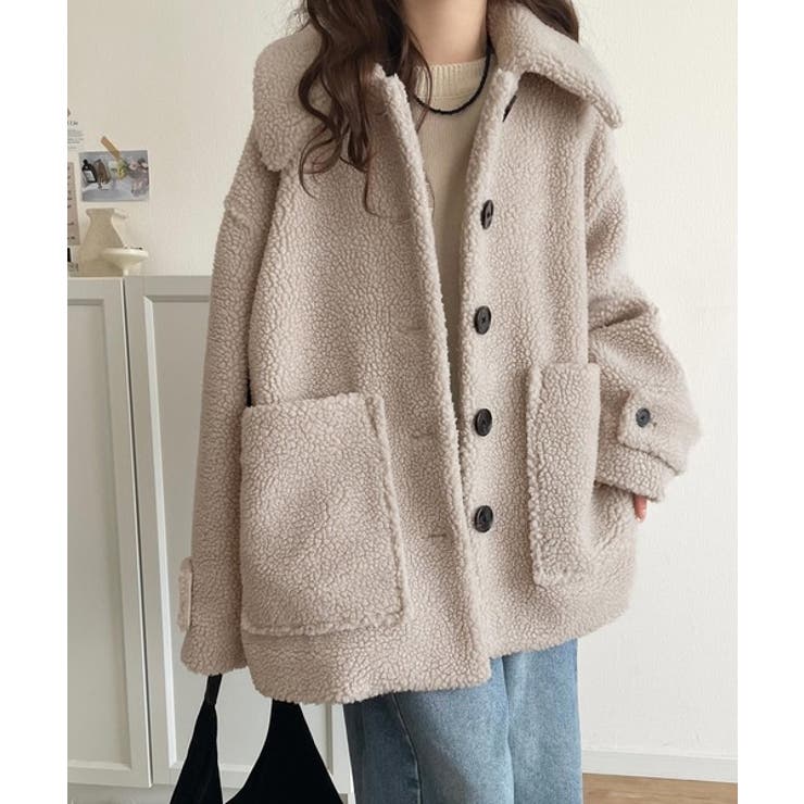 《JaVaジャバコラボ》纏う大人ボアが包み込む♪ボアショートブルゾン | Classical Elf  | 詳細画像8 