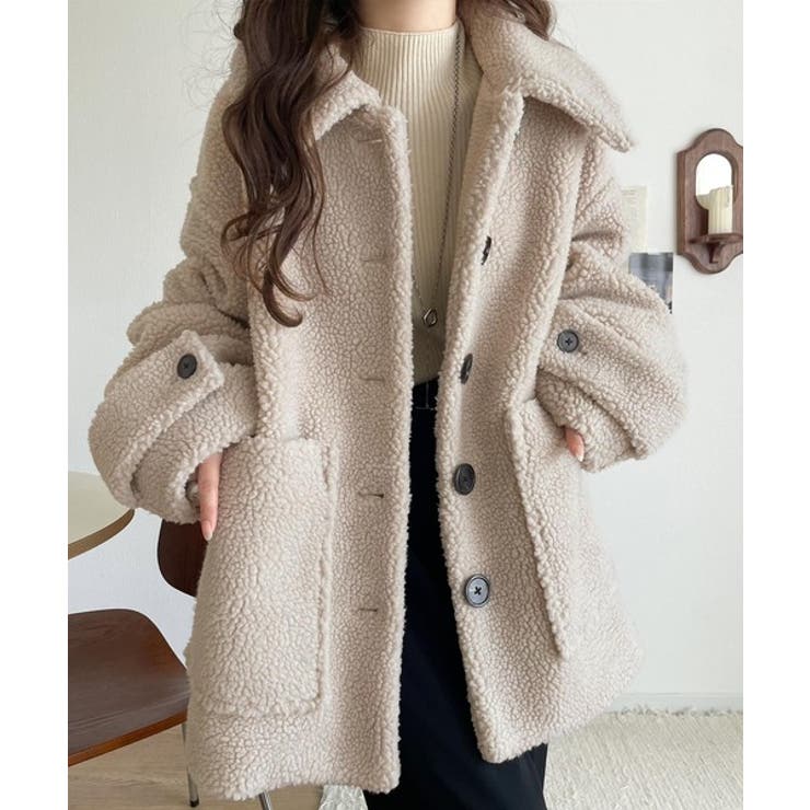 《JaVaジャバコラボ》纏う大人ボアが包み込む♪ボアショートブルゾン | Classical Elf  | 詳細画像9 