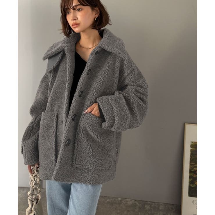 《JaVaジャバコラボ》纏う大人ボアが包み込む♪ボアショートブルゾン | Classical Elf  | 詳細画像12 