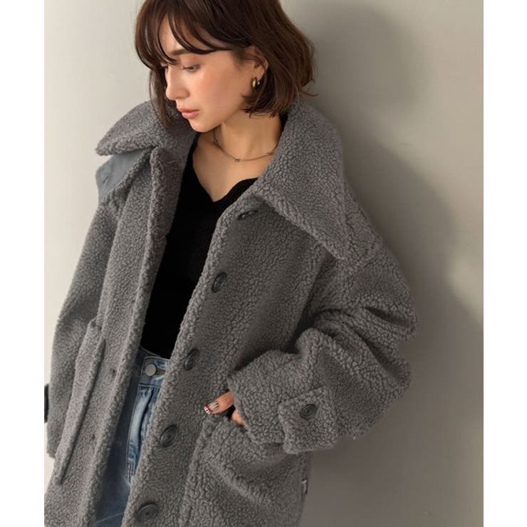 《JaVaジャバコラボ》纏う大人ボアが包み込む♪ボアショートブルゾン | Classical Elf  | 詳細画像13 