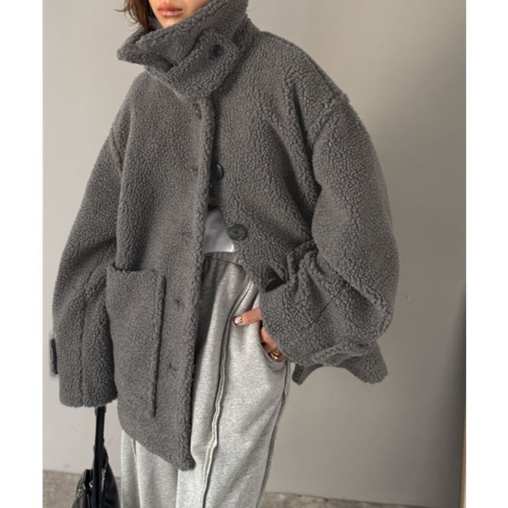 《JaVaジャバコラボ》纏う大人ボアが包み込む♪ボアショートブルゾン | Classical Elf  | 詳細画像18 