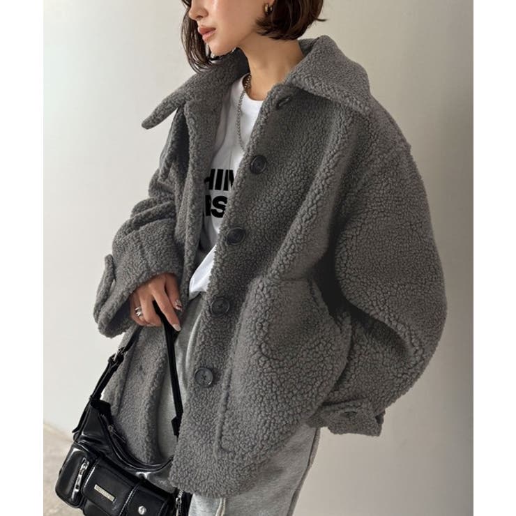 《JaVaジャバコラボ》纏う大人ボアが包み込む♪ボアショートブルゾン | Classical Elf  | 詳細画像22 