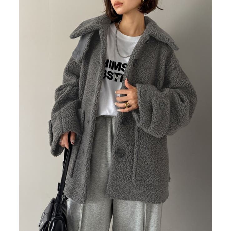 《JaVaジャバコラボ》纏う大人ボアが包み込む♪ボアショートブルゾン | Classical Elf  | 詳細画像23 