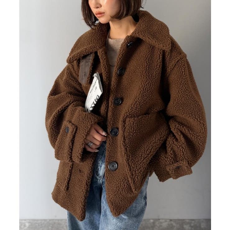 《JaVaジャバコラボ》纏う大人ボアが包み込む♪ボアショートブルゾン | Classical Elf  | 詳細画像30 