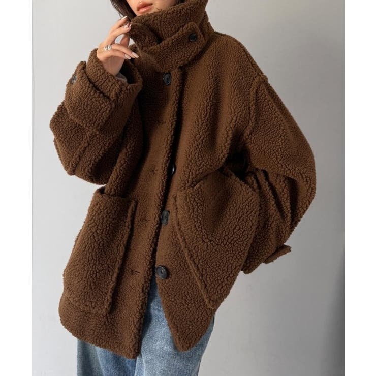 《JaVaジャバコラボ》纏う大人ボアが包み込む♪ボアショートブルゾン | Classical Elf  | 詳細画像32 