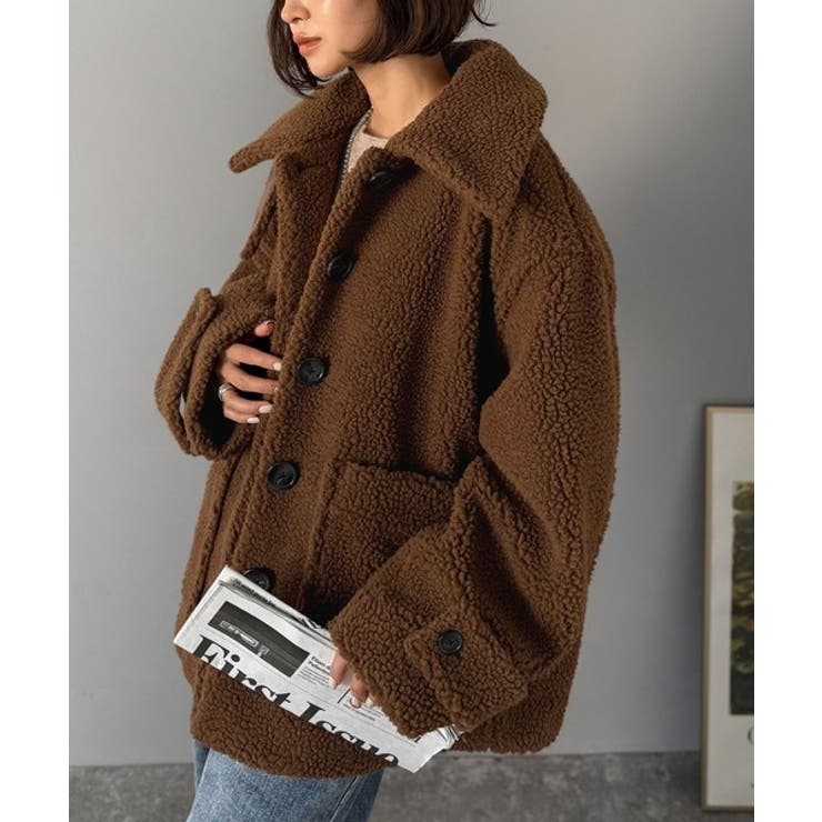 《JaVaジャバコラボ》纏う大人ボアが包み込む♪ボアショートブルゾン | Classical Elf  | 詳細画像34 