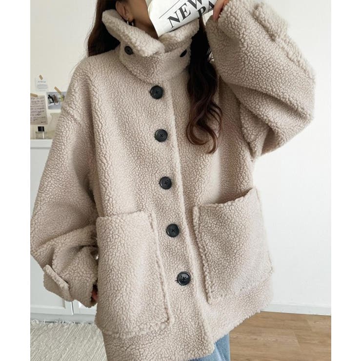 《JaVaジャバコラボ》纏う大人ボアが包み込む♪ボアショートブルゾン | Classical Elf  | 詳細画像3 