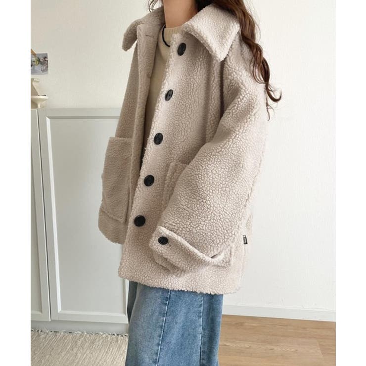 《JaVaジャバコラボ》纏う大人ボアが包み込む♪ボアショートブルゾン | Classical Elf  | 詳細画像5 