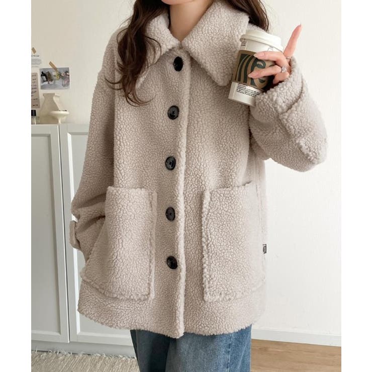 《JaVaジャバコラボ》纏う大人ボアが包み込む♪ボアショートブルゾン | Classical Elf  | 詳細画像6 