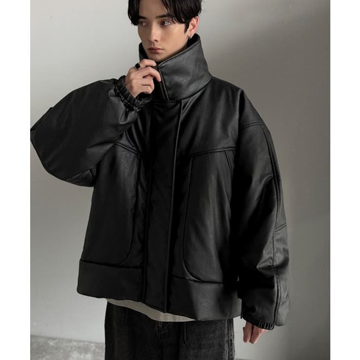 寒さ知らずの防寒力！高級感あふれる中綿フェイクレザーモンスターブルゾン | Classical Elf  | 詳細画像12 