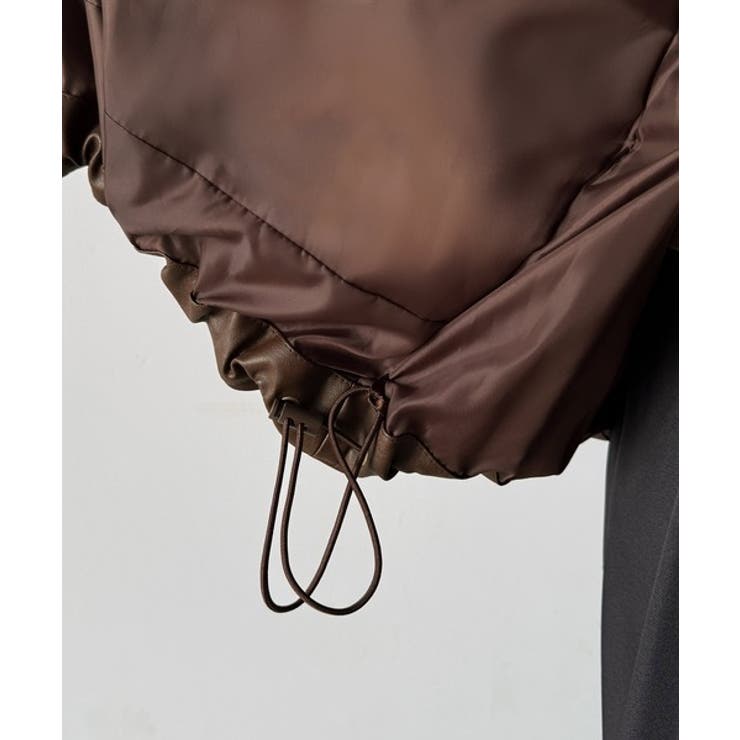 寒さ知らずの防寒力！高級感あふれる中綿フェイクレザーモンスターブルゾン | Classical Elf  | 詳細画像30 