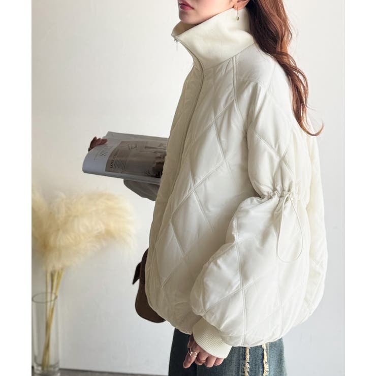 《JaVaジャバコラボ》大人カジュアルの主役。ダブルキルティング袖ドロスト中綿ジ… | Classical Elf  | 詳細画像8 