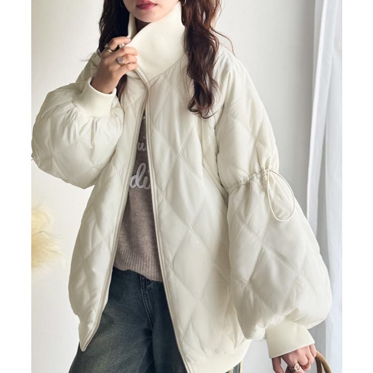 《JaVaジャバコラボ》大人カジュアルの主役。ダブルキルティング袖ドロスト中綿ジ… | Classical Elf  | 詳細画像9 