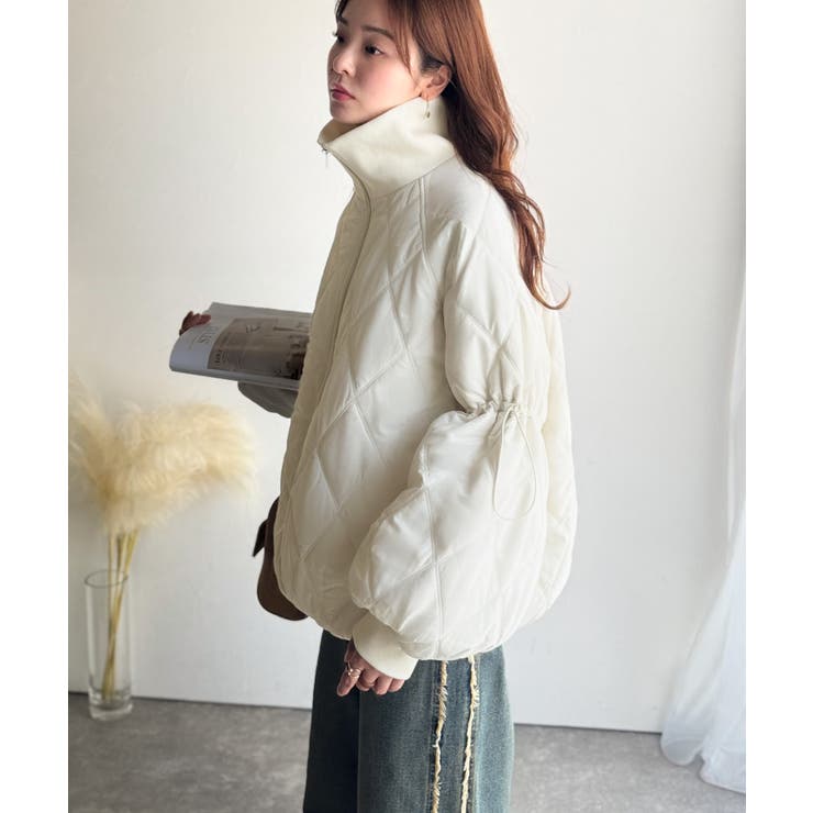 《JaVaジャバコラボ》大人カジュアルの主役。ダブルキルティング袖ドロスト中綿ジ… | Classical Elf  | 詳細画像10 