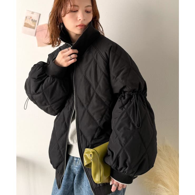 《JaVaジャバコラボ》大人カジュアルの主役。ダブルキルティング袖ドロスト中綿ジ… | Classical Elf  | 詳細画像15 