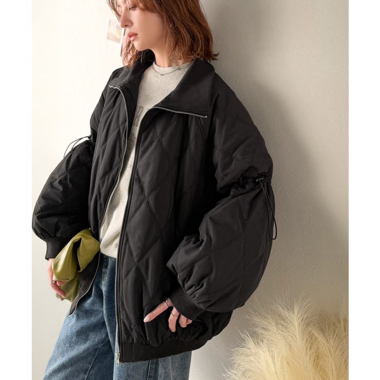 《JaVaジャバコラボ》大人カジュアルの主役。ダブルキルティング袖ドロスト中綿ジ… | Classical Elf  | 詳細画像16 