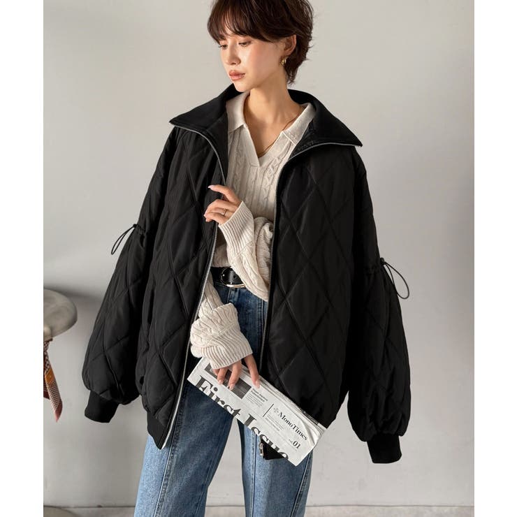 《JaVaジャバコラボ》大人カジュアルの主役。ダブルキルティング袖ドロスト中綿ジ… | Classical Elf  | 詳細画像20 