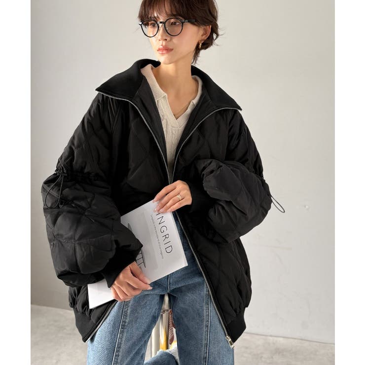 《JaVaジャバコラボ》大人カジュアルの主役。ダブルキルティング袖ドロスト中綿ジ… | Classical Elf  | 詳細画像22 