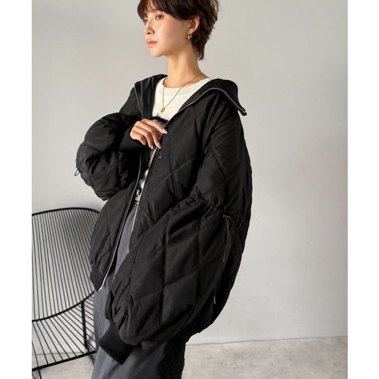 《JaVaジャバコラボ》大人カジュアルの主役。ダブルキルティング袖ドロスト中綿ジ… | Classical Elf  | 詳細画像24 