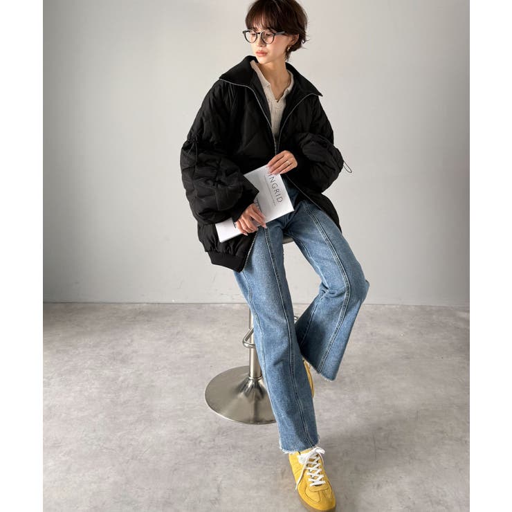 《JaVaジャバコラボ》大人カジュアルの主役。ダブルキルティング袖ドロスト中綿ジ… | Classical Elf  | 詳細画像26 