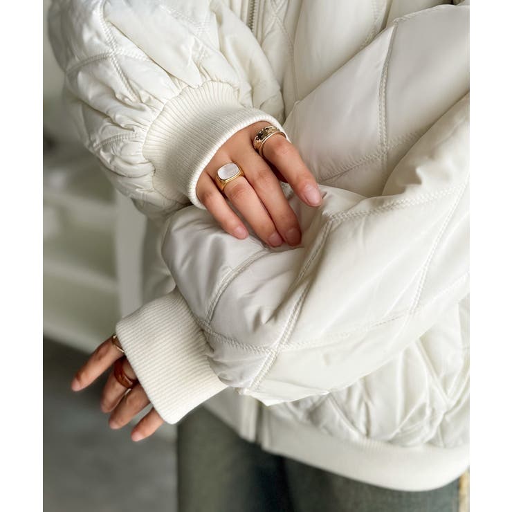 《JaVaジャバコラボ》大人カジュアルの主役。ダブルキルティング袖ドロスト中綿ジ… | Classical Elf  | 詳細画像35 