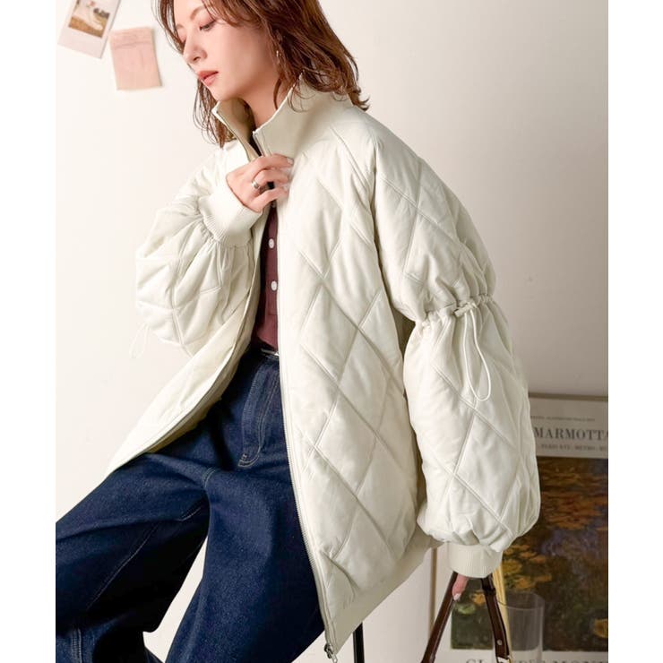 《JaVaジャバコラボ》大人カジュアルの主役。ダブルキルティング袖ドロスト中綿ジ… | Classical Elf  | 詳細画像1 