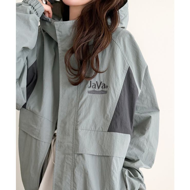 軽やかに魅せる、スポーティモード。サイド配色切替ナイロン100％パーカー | Classical Elf  | 詳細画像31 