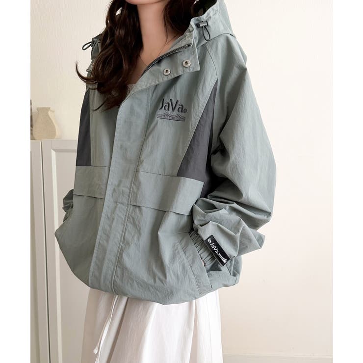 軽やかに魅せる、スポーティモード。サイド配色切替ナイロン100％パーカー | Classical Elf  | 詳細画像33 