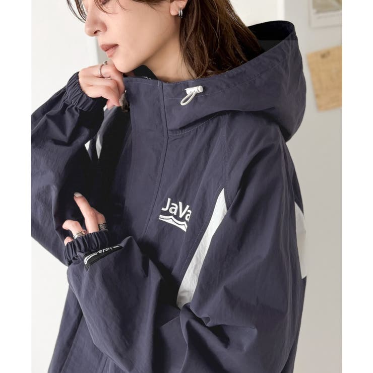 軽やかに魅せる、スポーティモード。サイド配色切替ナイロン100％パーカー | Classical Elf  | 詳細画像38 