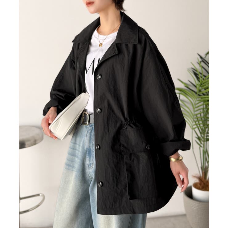 《JaVaジャバコラボ》洒落感ひらり、シルエット決まる。ナイロンワッシャー素材ウ… | Classical Elf  | 詳細画像8 