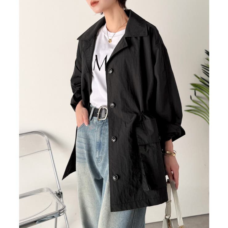 《JaVaジャバコラボ》洒落感ひらり、シルエット決まる。ナイロンワッシャー素材ウ… | Classical Elf  | 詳細画像9 