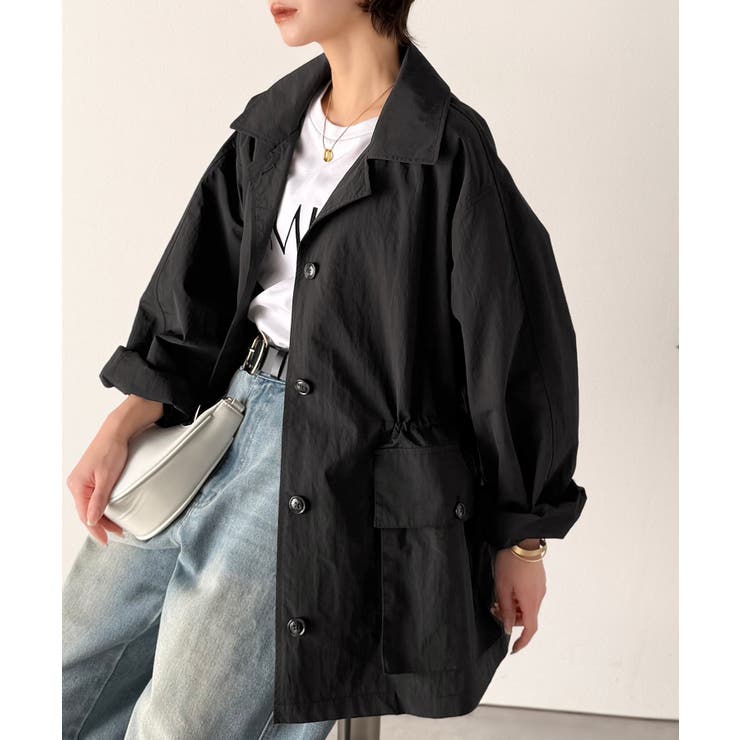 《JaVaジャバコラボ》洒落感ひらり、シルエット決まる。ナイロンワッシャー素材ウ… | Classical Elf  | 詳細画像10 