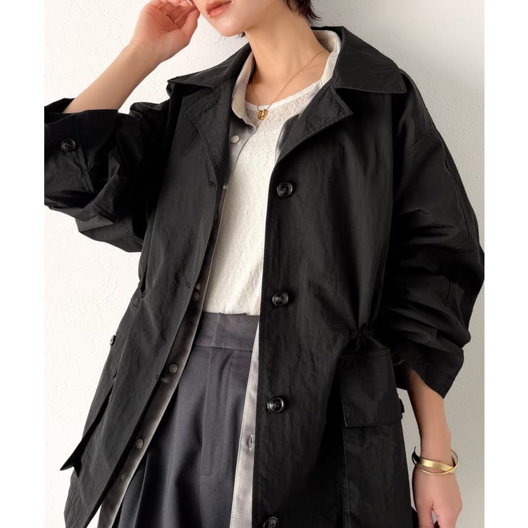 《JaVaジャバコラボ》洒落感ひらり、シルエット決まる。ナイロンワッシャー素材ウ… | Classical Elf  | 詳細画像11 