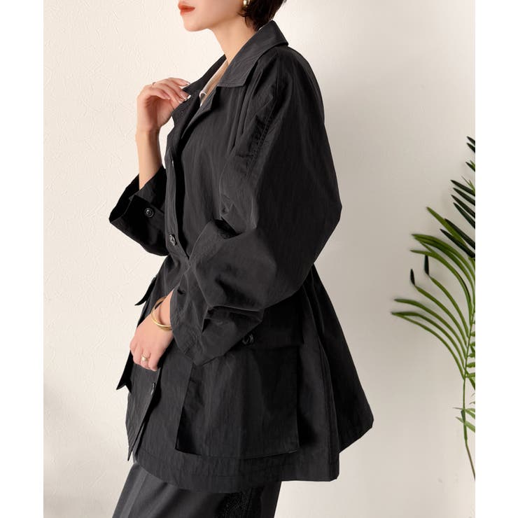 《JaVaジャバコラボ》洒落感ひらり、シルエット決まる。ナイロンワッシャー素材ウ… | Classical Elf  | 詳細画像13 