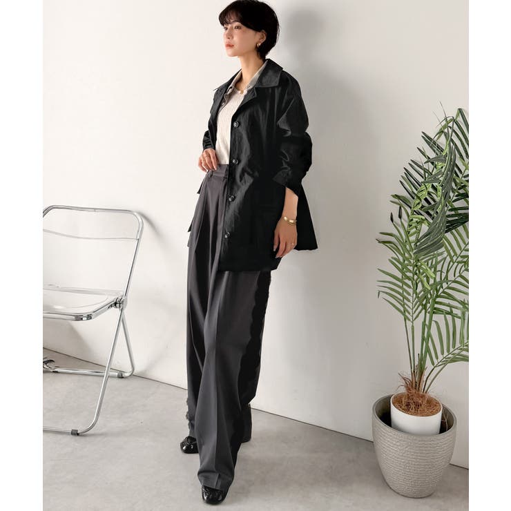 《JaVaジャバコラボ》洒落感ひらり、シルエット決まる。ナイロンワッシャー素材ウ… | Classical Elf  | 詳細画像16 