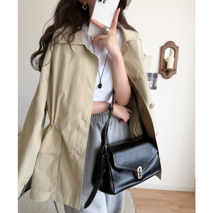 《JaVaジャバコラボ》洒落感ひらり、シルエット決まる。ナイロンワッシャー素材ウ… | Classical Elf  | 詳細画像20 