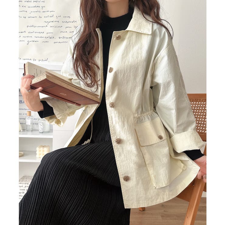 《JaVaジャバコラボ》洒落感ひらり、シルエット決まる。ナイロンワッシャー素材ウ… | Classical Elf  | 詳細画像3 