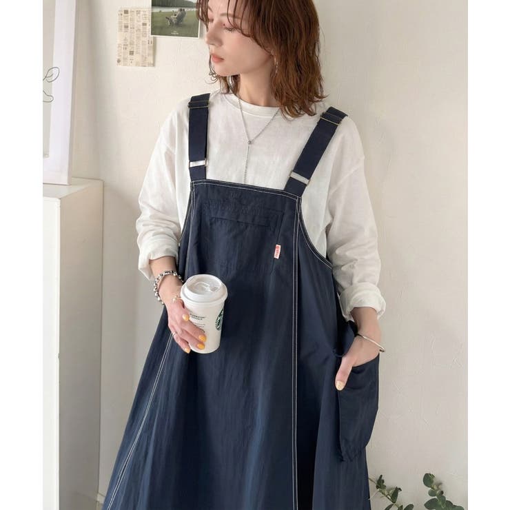 ネイビー | 《JaVaジャバコラボ》お洒落さと、快適さと。フロントポケット付きナイロン100… | Classical Elf 