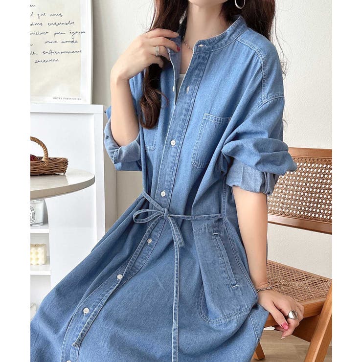 《JaVaジャバコラボ》頑張らないのに、視線をさらう。コットン100％デニムシャ… | Classical Elf  | 詳細画像5 