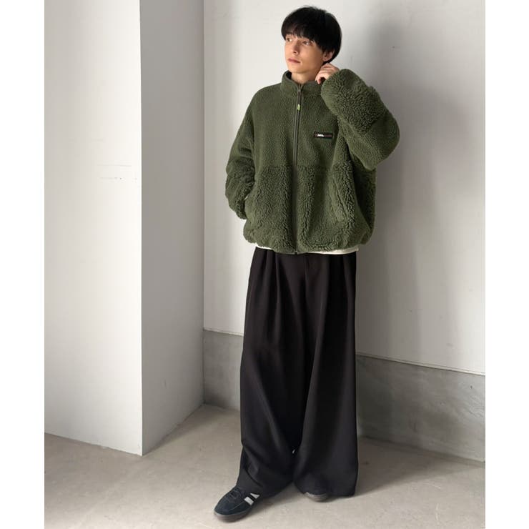 《JaVaジャバコラボ》ほっこり可愛い♪大人のもこもこボア切り替えスタンドネック… | Classical Elf  | 詳細画像53 