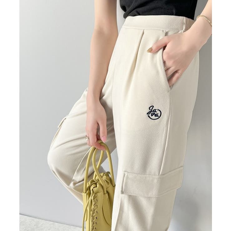 ブラック】大人のラフスタイル。刺繍入り裾スリットカーゴジョガーパンツ[品番：WZ000004662]｜Classical Elf  （クラシカルエルフ）のレディースファッション通販｜SHOPLIST（ショップリスト）