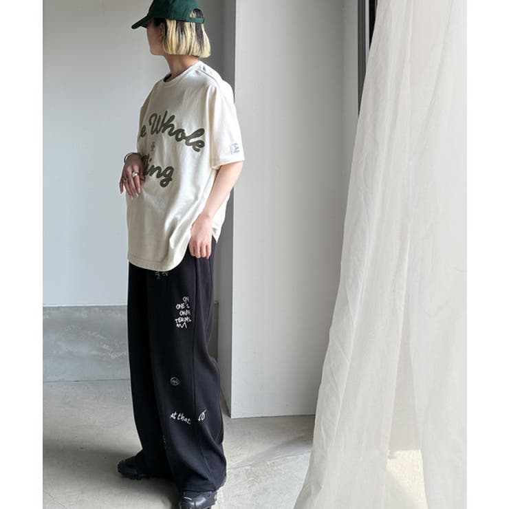 《JaVaジャバコラボ》“トレンドを纏う”コード刺繍ロゴ半袖Tシャツ(オーバーサ… | Classical Elf  | 詳細画像11 