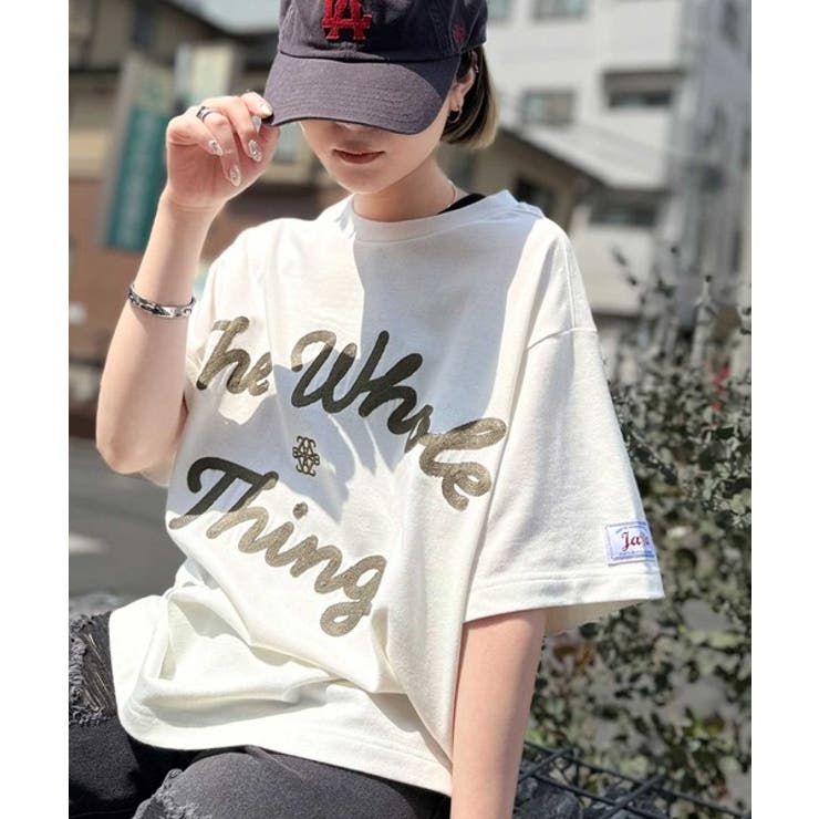 《JaVaジャバコラボ》“トレンドを纏う”コード刺繍ロゴ半袖Tシャツ(オーバーサ… | Classical Elf  | 詳細画像2 